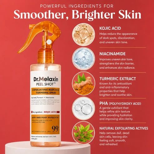Exfoliating Kojic Acid Turmeric Spray