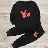 Cotton Blend Printed Clothing Set for Kids (Black, 0-1 Years)
