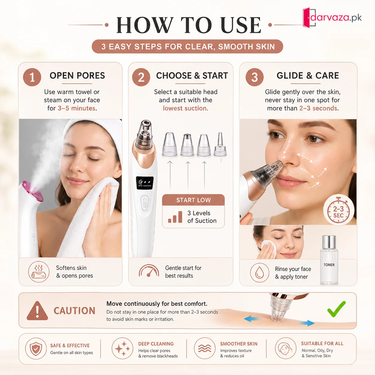 DermaGlow™ Deep Pore Vacuum Cleaner