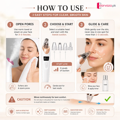 DermaGlow™ Deep Pore Vacuum Cleaner